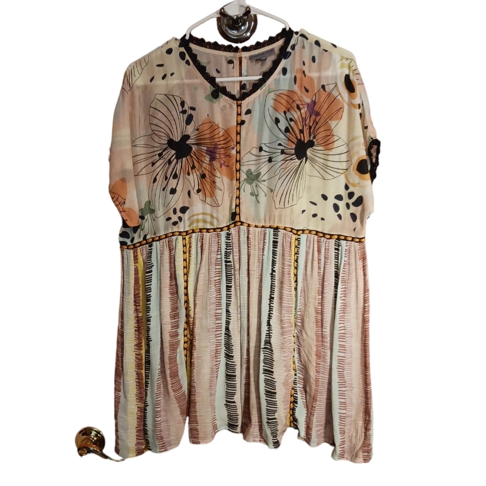 Anthropologie Floral Multicolor Women's Top
